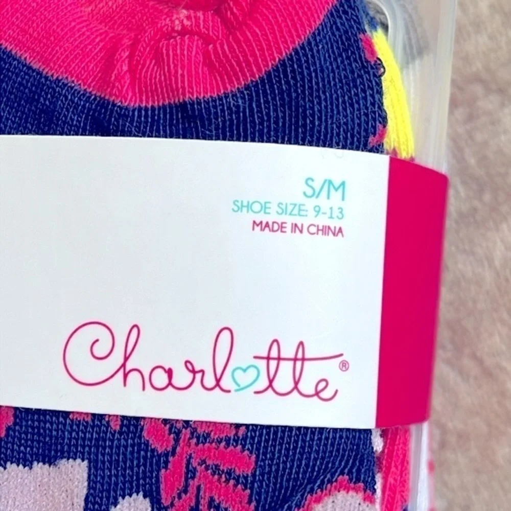 Brand New Charlotte 20-Pair Pack of Girls Socks No Show Ankle Colorful Unicorn
